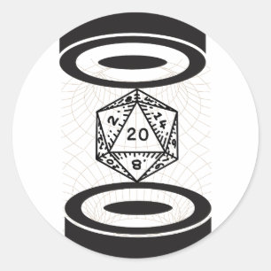 Sticker Rond Rouleau gravitationnel