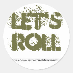 Sticker Rond Roulons l'autocollant