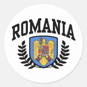Sticker Rond Roumanie