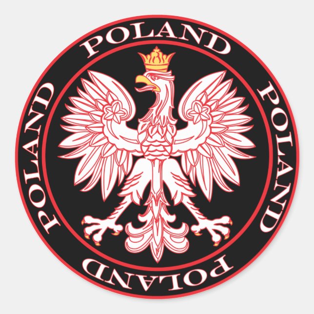Sticker Rond Round Red Polish (Devant)