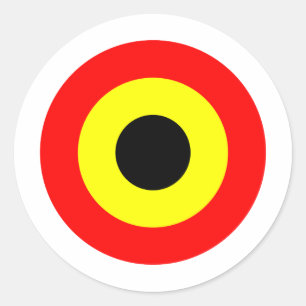 Sticker Rond Roundel de la Force aérienne de Belgique