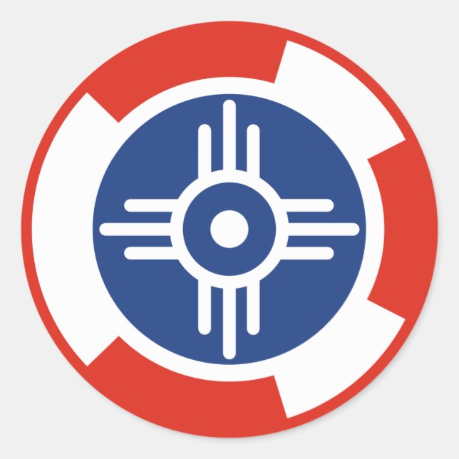 Sticker Rond Roundel de l'escadron aérien Wichita (Devant)