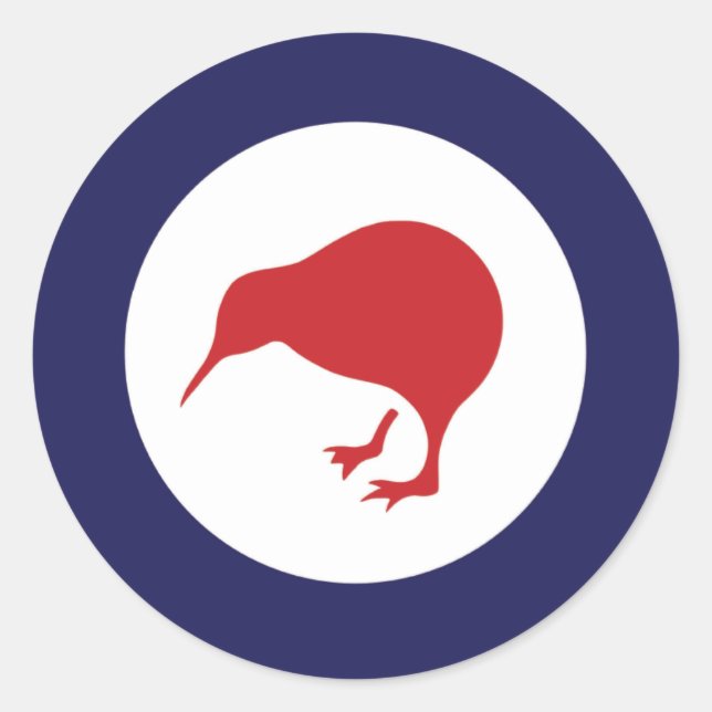 Sticker Rond Roundel néo-zélandais RAF Kiwi (Devant)