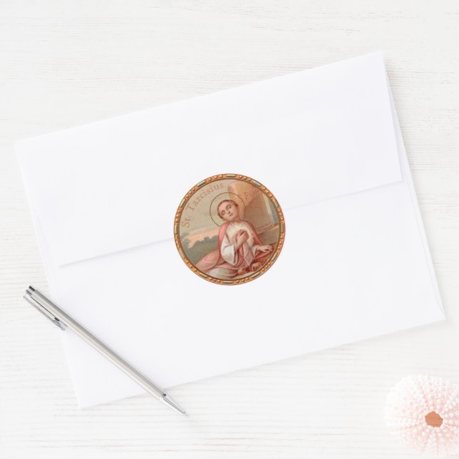 Sticker Rond Roundel Saint-Tarcisius de Rome (BF 004) (Enveloppe)