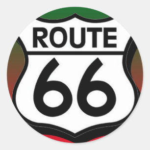 Sticker Rond Route de Noël 66 Bouclier