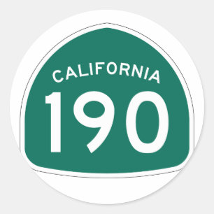 Sticker Rond Route nationale 190