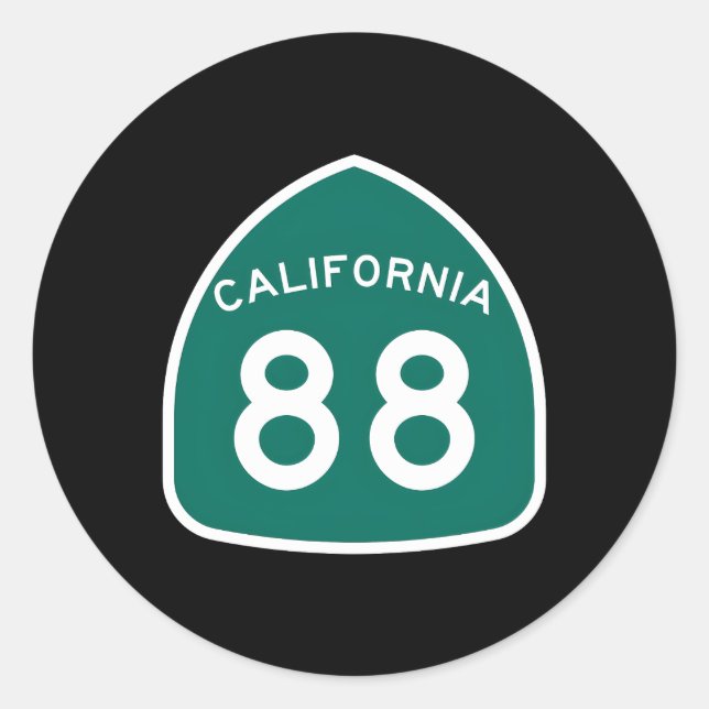 Sticker Rond Route nationale 88 ~ Route 88 (Devant)