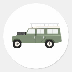 Sticker Rond Rover de plage