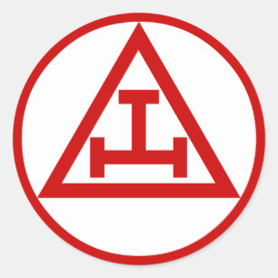 Sticker Rond Royal Arch Masons, PAS EAU