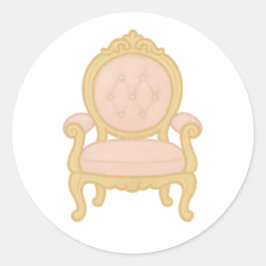 Sticker Rond Royal chair
