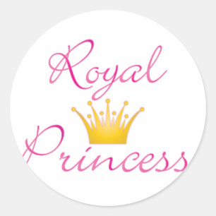 Sticker Rond Royal Princess
