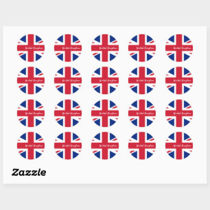 Sticker Rond Royaume-Uni et drapeau britannique patriotes / spo