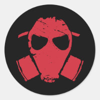 rrc - masque à gaz rouge