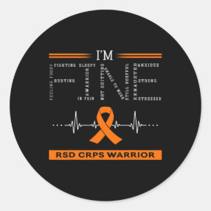 Sticker Rond Rsd Crps Guerrier Je vais bien
