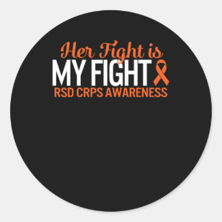 Sticker Rond RSD CRPS Sensibilisation Son combat est mon comple