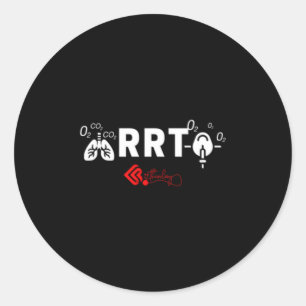 Sticker Rond Rt du thérapeute respiratoire agréé