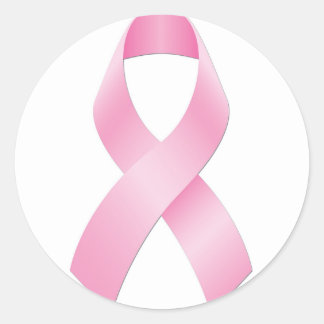 Sticker Rond Ruban Cancer du sein