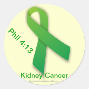 Sticker Rond Ruban de Cancer de rein