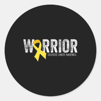 Sticker Rond Ruban de sensibilisation au cancer chez l'enfant K