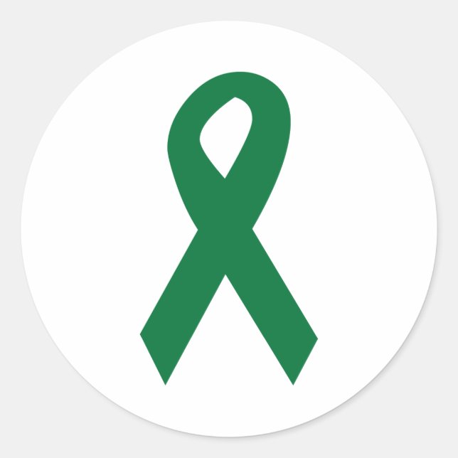 Sticker Rond Ruban du donneur d'organes (Devant)
