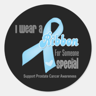 Sticker Rond Ruban pour quelqu'un spécial - Cancer de la prosta