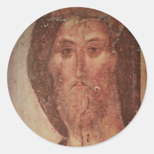 Sticker Rond Rublev Jésus Christ Icône