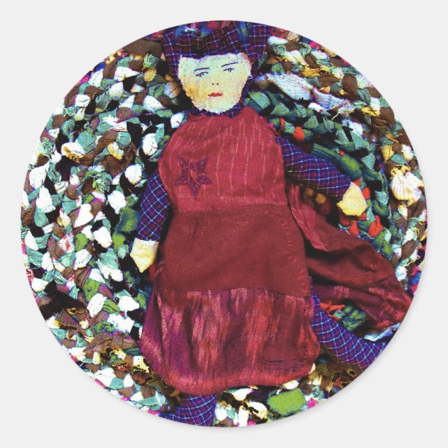Sticker Rond Rubra la reine du Rag (Devant)