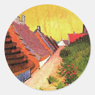 Sticker Rond Rue à Saintes-Maries par Vincent van Gogh