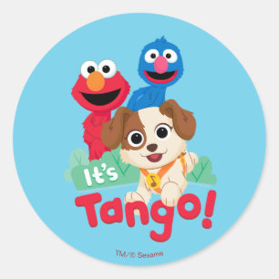 Sticker Rond Rue Sésame C'est Tango avec Elmo & Grover