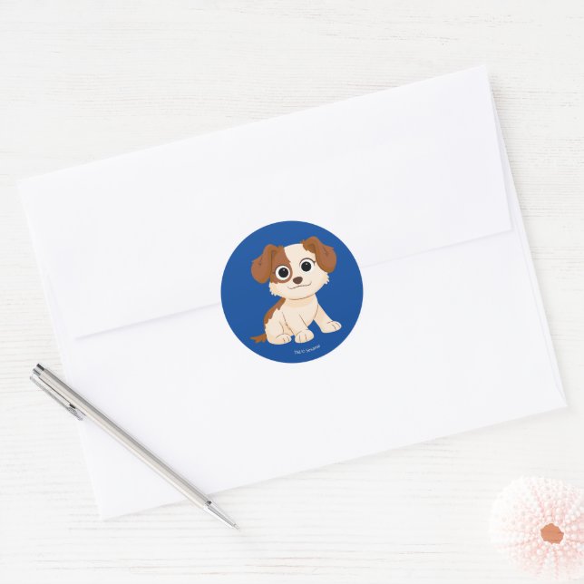 Sticker Rond Rue Sésame | Elmo's Puppy Tango (Enveloppe)