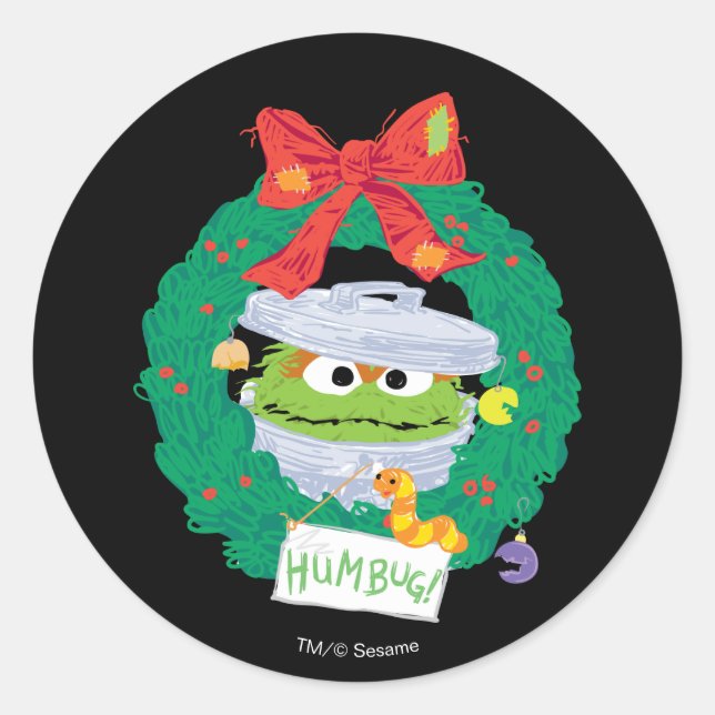 Sticker Rond Rue Sésame | Oscar la couronne du Groupement (Devant)