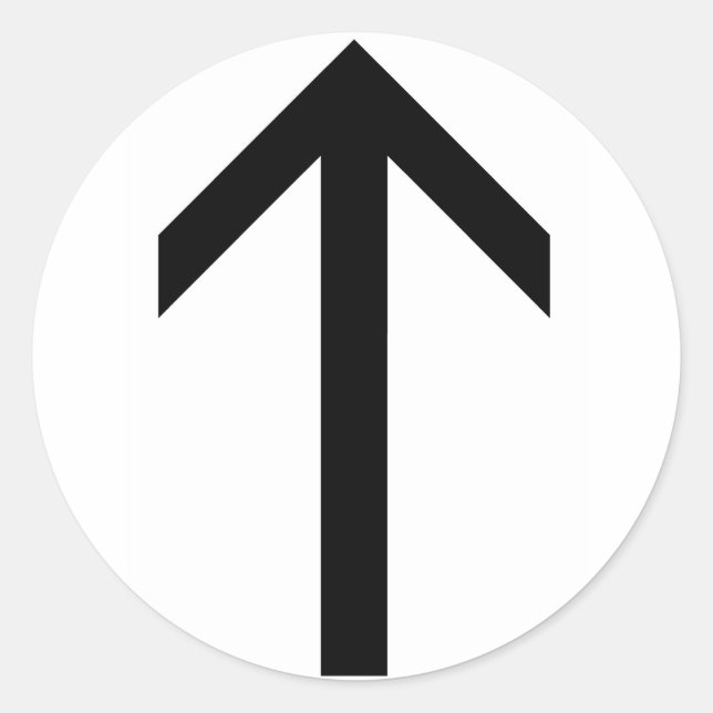 STICKER ROND RUNE DE TEIWAZ (Devant)