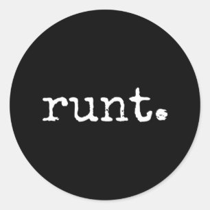 Sticker Rond Runt Scrawny Funny Enterrement de Vie de Garçon Ga