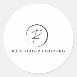 Sticker Rond Russ Yeager Coaching Signature Logo