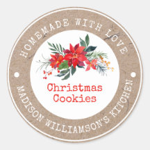 Rustique Faits Maison avec Amour  | Cookies de Noë
