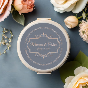 Sticker Rond Rustique Filigree, Mariage