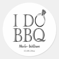 Rustique I Do BBQ Barbecue Mariage Fiançailles