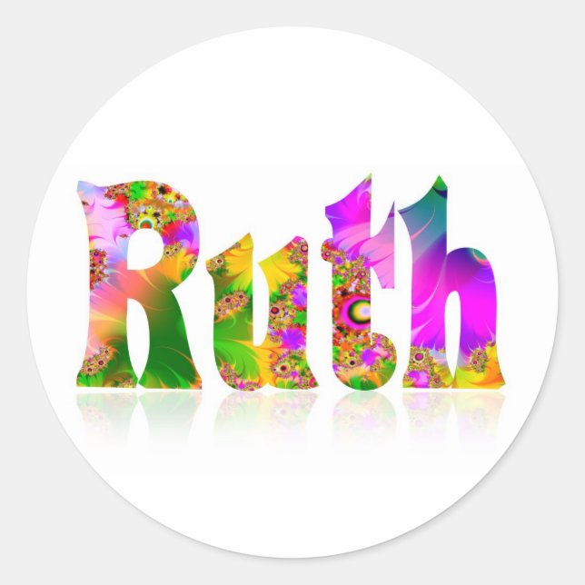 Sticker Rond Ruth (Devant)