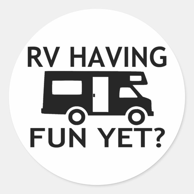 Sticker Rond RV Having (Devant)