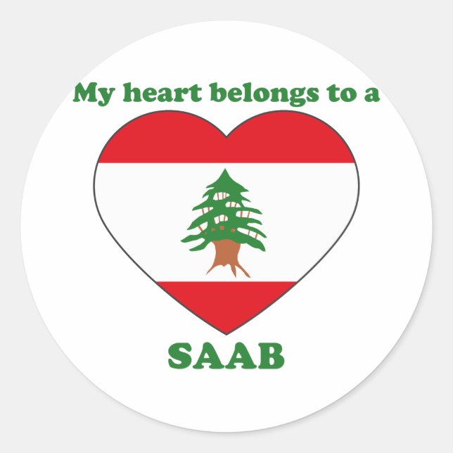 Sticker Rond Saab (Devant)