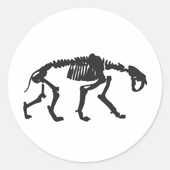 Sticker Rond sabertooth (Devant)
