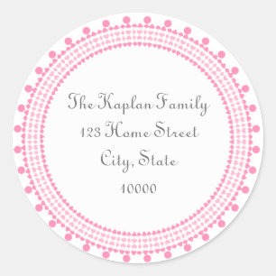 Sticker Rond Sabrina Orli Enveloppe Bat mitzvah Sceau RSVP