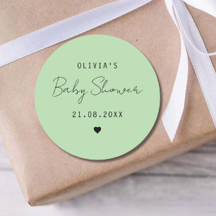 Sticker Rond Sachet de biscuits sucrés personnalisé pour Baby S