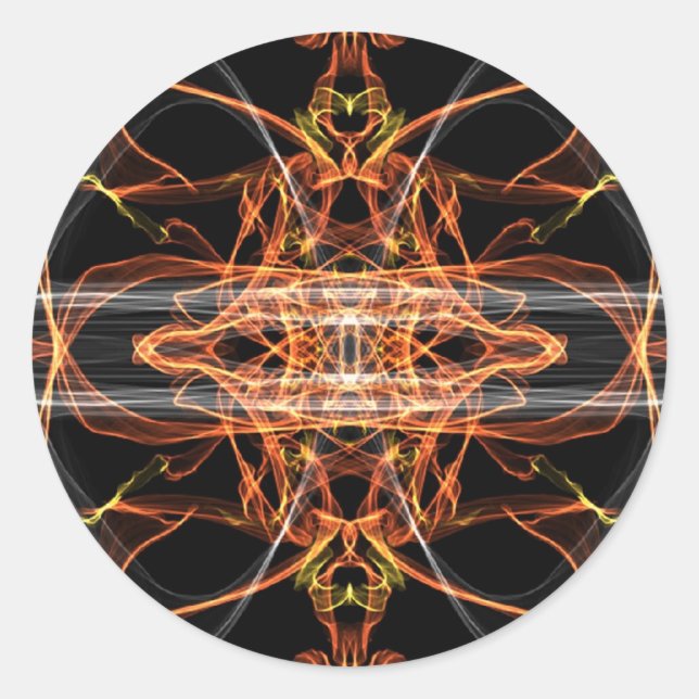 Sticker Rond Sacred_Geo_Fractal_5 (Devant)