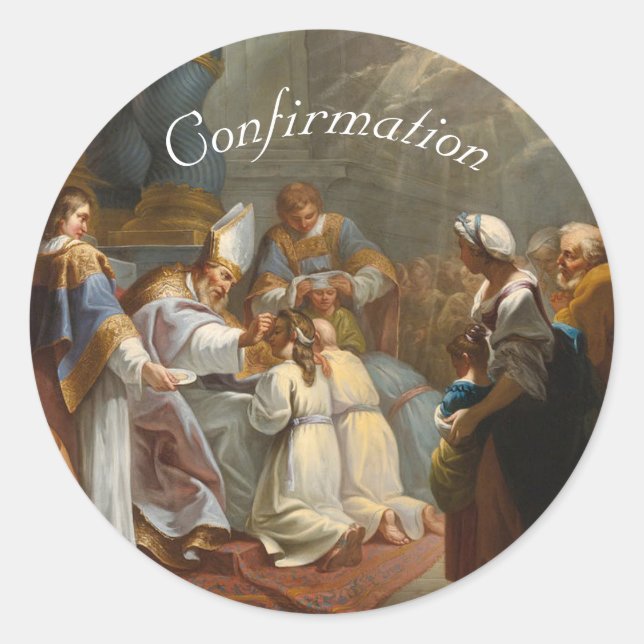 Sticker Rond Sacrement de confirmation (Devant)