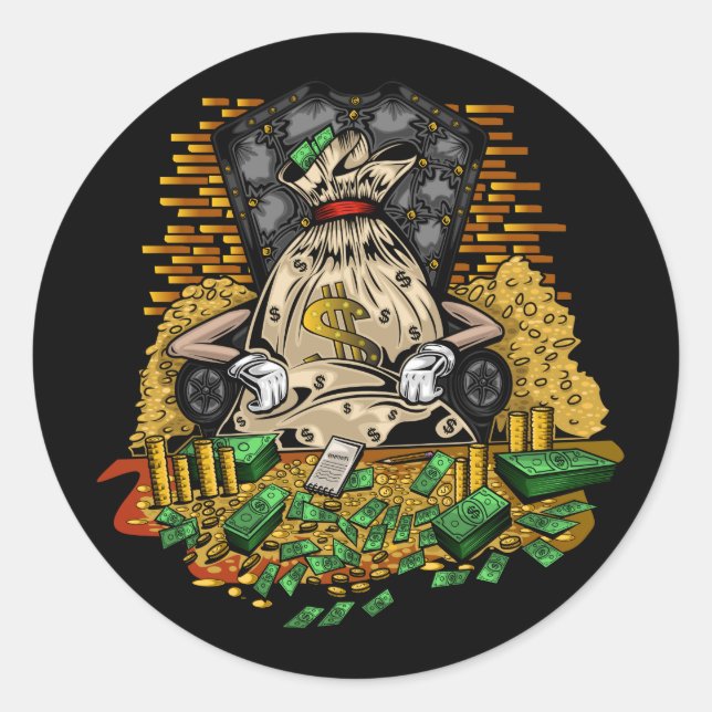 Sticker Rond Sacs (Devant)