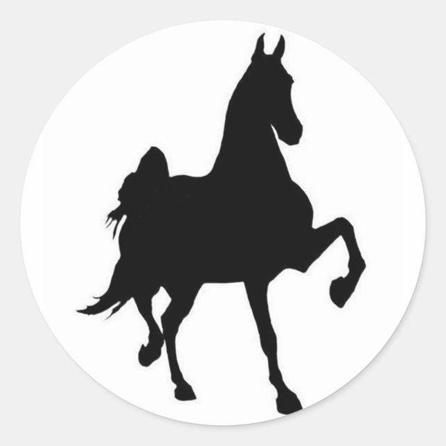 Sticker Rond Saddlebreds (Devant)
