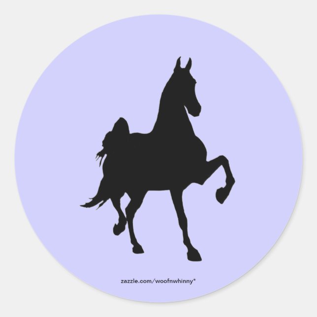 Sticker Rond Saddlebreds (Devant)