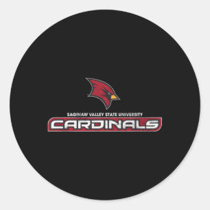 Sticker Rond Saginaw Valley State Svsu Cardinals Large