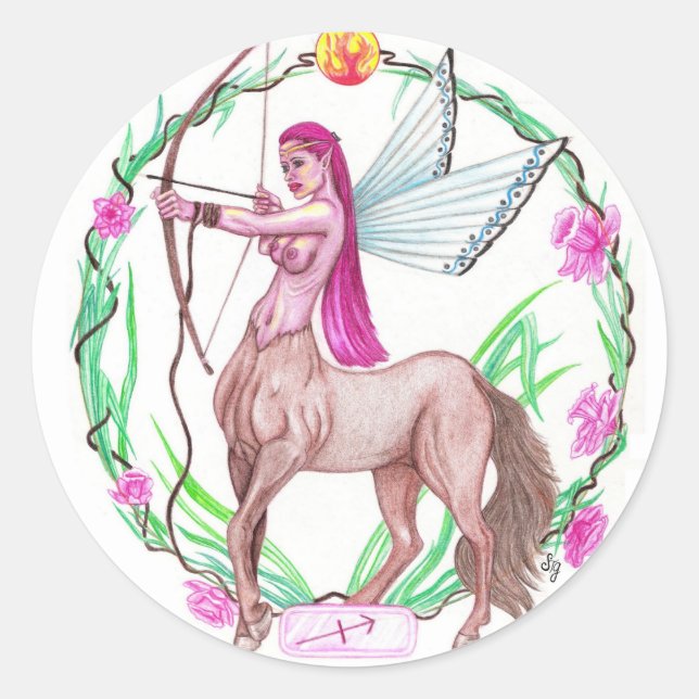 Sticker Rond Sagittaire (Devant)